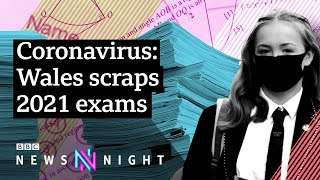 Coronavirus Will school exams be cancelled around the UK in 2021  BBC Newsnight [upl. by Ayim]