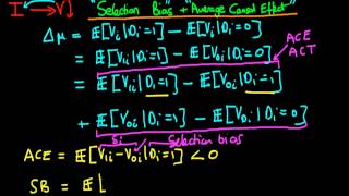 Causation in econometrics  selection bias and average causal effect [upl. by Myrtice]