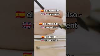 False cognates part 4 ✨ spanishforbeginners spanishforeveryone [upl. by Ashlie]