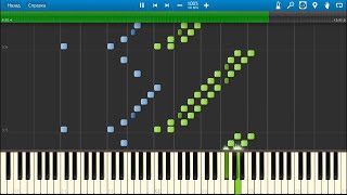 Bedřich Smetana  Má Vlast Moldau Vltava Piano Synthesia [upl. by Abdel]