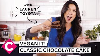 Classic Chocolate Cake  Vegan It With Lauren Toyota [upl. by Isaiah768]