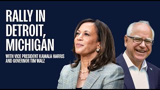 Detroit Rally with Vice President Kamala Harris and Governor Tim Walz  Harris 2024 [upl. by Philan]