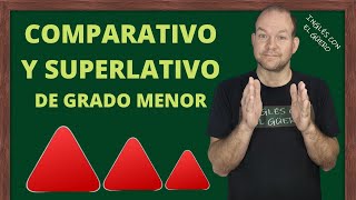 COMPARATIVOS y SUPERLATIVOS de grado menor en inglés [upl. by Crutcher]