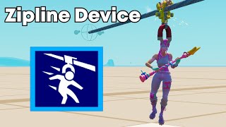 How do you use the Zipline Device in Fortnite Creative [upl. by Linson571]