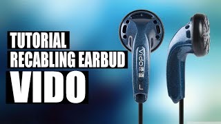 HOW TO RECABLING EARPHONE TUTORIAL CARA RECAB EARBUD VIDO [upl. by Ennahoj]