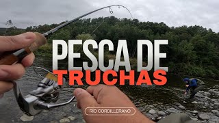 VIDEO LARGA DURACION 😱 PESCA DE TRUCHAS EN RÍO CORDILLERANO CON EQUIPO UL 🎣 SUR DE CHILE 🙌 [upl. by Assened]