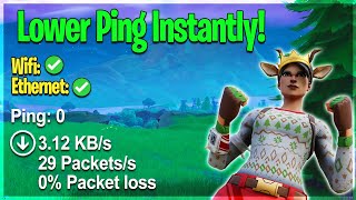 How To Get Lower Ping In Fortnite Chapter 2 Network Optimization Guide Get 0 Ping [upl. by Eicarg428]