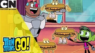 Teen Titans Go  Vegan Cheese Steak  Cartoon Network UK 🇬🇧 [upl. by Standish]