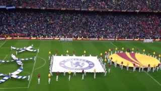 Europa League Final Amsterdam Arena Chelsea  Benfica Himne  players [upl. by Delcina751]