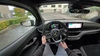 New Abarth 500e Test Drive POV Ambience Binaural Sound [upl. by Darryn29]