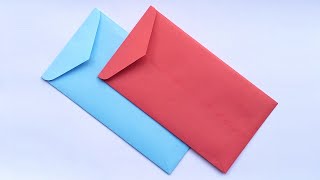 How To Make Official Envelope Full Tutorial  Envelope Making Ideas With glue and scissor At Home [upl. by Nylidnam]