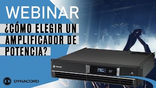 Webinar ¿Cómo elegir un amplificador de potencia  Dynacord Serie L [upl. by Yenruogis]