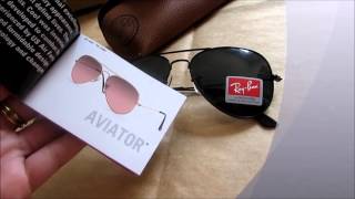 RayBan aviator RB 3026  Réplica X Original [upl. by Attelrak689]