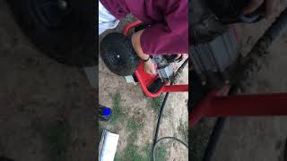 Changing the oil in the Homelite HP3127 pressure washer [upl. by Annahsit945]