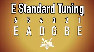 E Standard Tuning Guitar Notes  E Guitar Tuner [upl. by Espy]