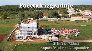 Započinjemo s izgradnjom moderne vile u Istri s bazenom [upl. by Adriell665]