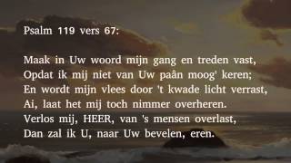 Psalm 119 vers 3 67 en 86  Och schonkt Gij mij de hulp van Uwen Geest [upl. by Aramat]