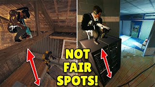 MOST ILLEGAL Hiding Spots On Oregon and Border  Rainbow Six Siege Operation Deadly Omen [upl. by Donadee]