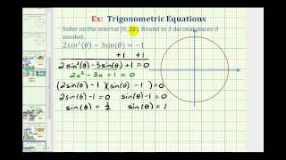 Ex Solve a Factorable Trig Equation Using Radians  Exact Solutions [upl. by Adnawaj]