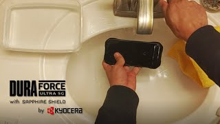 How to Clean Kyocera DuraForce Ultra 5G Smartphone with Soap and Water [upl. by Stodder]