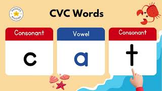 CVC Words Reading Practice  Phonics for Kids  Learn to Read  Blending Practice [upl. by Idnim476]