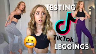 Testing VIRAL TikTok Leggings  Umm [upl. by Tereb]