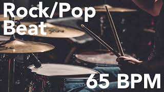 🤘 🥁 RockPop Basic Beat 65 BPM [upl. by Hansel]