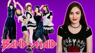 Blind Reacting to Band Maid  LIVE 💖I love them [upl. by Arreyt]