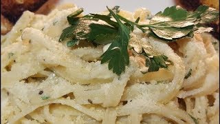 FETTUCCINE WITH HOMEMADE ALFREDO SAUCE [upl. by Lemay]