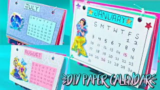 DIY 2021 Paper desk calendarhow to make calender with paper in easy wayPrachi art amp craft [upl. by Richer]