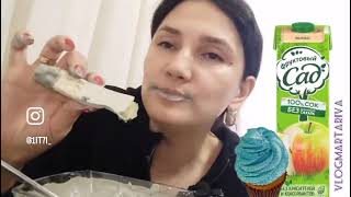 Marta riva blue Uzbek mubkang mukbang whitechalk martariva [upl. by Ettenoj]