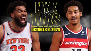 New York Knicks vs Washington Wizards Full Game Highlights  October 9 2024  2024 NBA Pre Season [upl. by Chev]