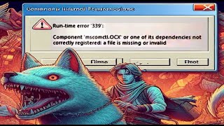 Runtime error 339 Component mscomctlOCX or one of its dependencies notcorrectly registered [upl. by Ladnyk633]