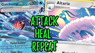 Garchomp ex Altaria BEST COMBO That Nobody can Knockout Pokemon TCG Live [upl. by Marney]