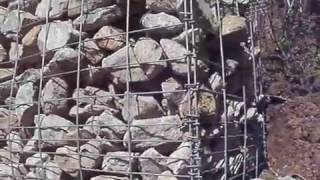 BUILDING THE WALL  gabion baskets 2016 [upl. by Russel]