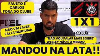 🚨🚨 MANDOU TUDO NA LATA COLETIVA ANTÓNIO OLIVEIRA  PÓS JOGO  ATHLETICOPR 1X1 CORINTHIANS [upl. by Nedearb]