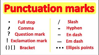 PUNCTUATION 📚  English Grammar  How to use punctuation correctly [upl. by Schweitzer]