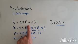 HAVO 4  wiskunde A  hoofdstuk 1  substitueren [upl. by Assirrem747]