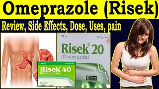 Omeprazole Capsule 20 mg 40 mg  review Risek 40 mg Capsule  Uses Side Effects Dose hindiurdu [upl. by Mckale]