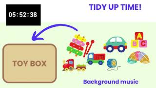 Tidy Up Timer Background Music With 10 Minute Timer  Motivation for kids to tidy up  Challenge [upl. by Bach]