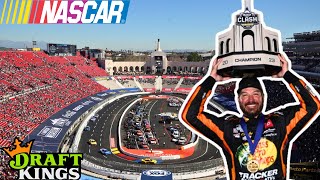 DraftKings NASCAR DFS Picks amp Strategy  QampA  Busch Light Clash  2024 [upl. by Annayat]