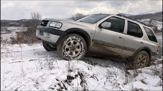 Opel Frontera off road snow drift and launch control [upl. by Montano]