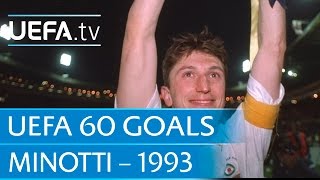 Lorenzo Minotti v Antwerp 1993 60 Great UEFA Goals [upl. by Gerda]