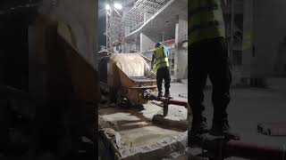 Mobile Pump Cleaning Time 👷 Working Construction Site short shortfeed contructionwork [upl. by Brawley]