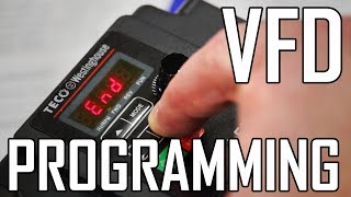 Lathe VFD 2 How to Program a VFD for a lathe TecoWestinghouse L510 [upl. by Jeramey239]