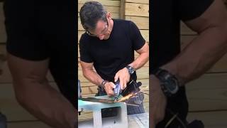 DIY lawn care tips How to sharpen a lawn mower blade [upl. by Ahsined]