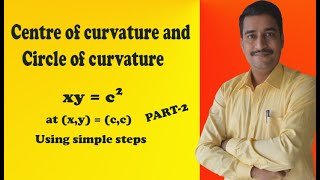 Using simple steps solved Centre of curvature amp Circle of curvature good example PART2 [upl. by Sackman]