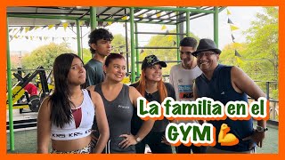 LA FAMILIA EN EL GYM 🏋️‍♀️🤭  LA FAMILIA RECOCHA 💜 [upl. by Carlene739]