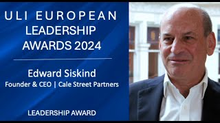 ULI Europe Leadership Awards 2024 European Leader Award Winner [upl. by Abagail]