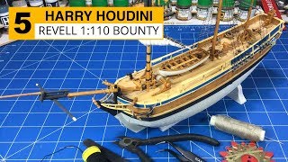 Revell 1110 HMAV Bounty Part 5 Knots Rats and Rigging [upl. by Gussi]